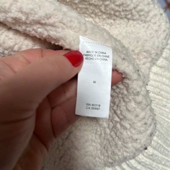 Lucky Brand Sherpa Lined Cardigan (M) - Picture 8 of 9